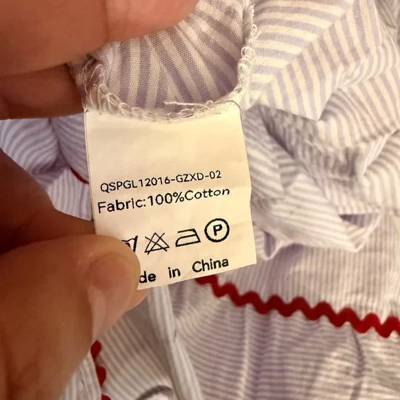 utcoco Summer Beach Boho Striped Flutter 3/4 Sleeve A Line Flowy Long Dress. - Picture 13 of 15